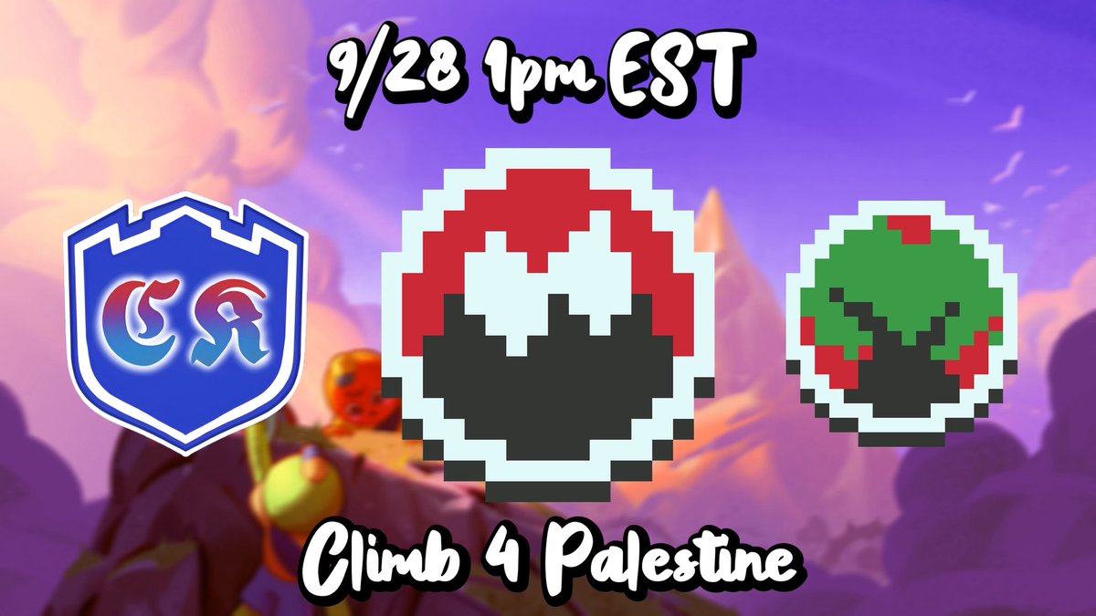 🚨 CK x Creators 4 Palestine 🚨

We’re hosting a 40 player PEAK Tournament in support of the Palestine Children’s Relief Fund Goal: $250 raised!🇵🇸

📅 September 28th, 1pm EST
👥 Teams of 4 race to the PEAK, fastest full team wins!
📣Team Announcements to follow!