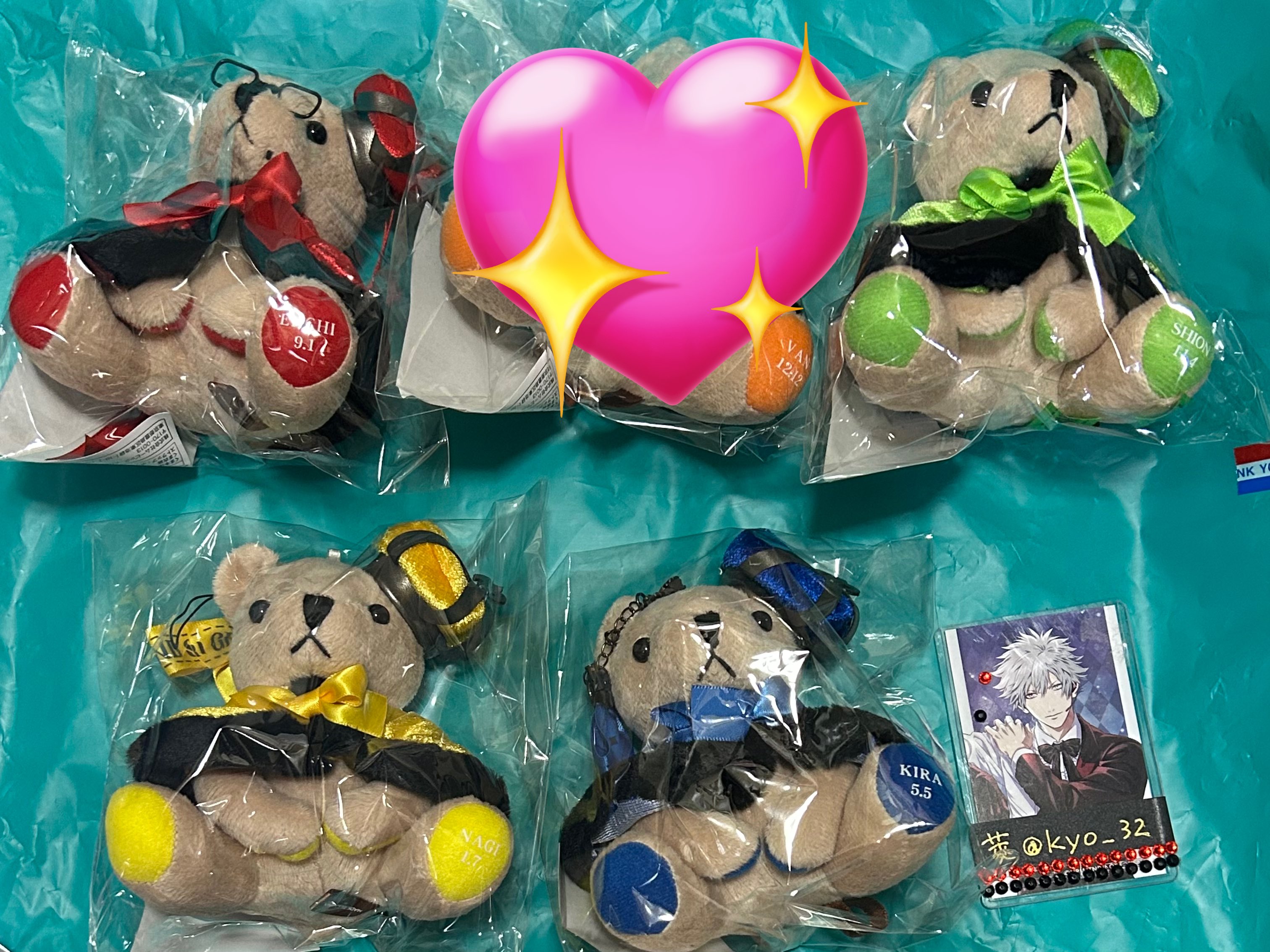【匿名配送】うたプリ グラショ くまプリ A賞 B賞 シオン ♡*様 グラショ うたプリ A賞 ミニくま☆プリストラップ
