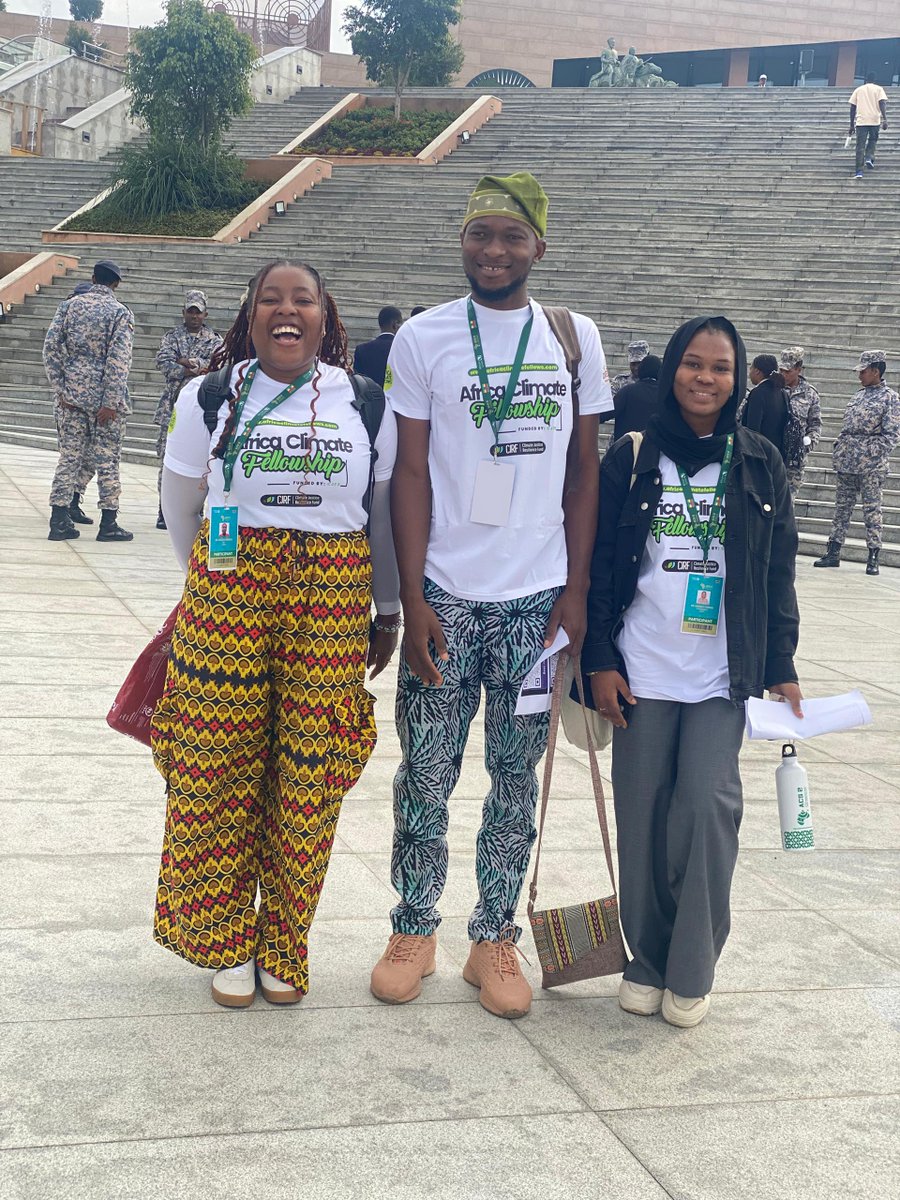 At the Africa Youth Climate Assembly 2025 🇪🇹🌍
We’re unlocking African youth power for accelerated global climate solutions. 🌱💡

The energy here is unstoppable! 💪🏾🔥

#AYCA2025 #ACS2025 #AfricanYouth #LakeChadClimateFellows