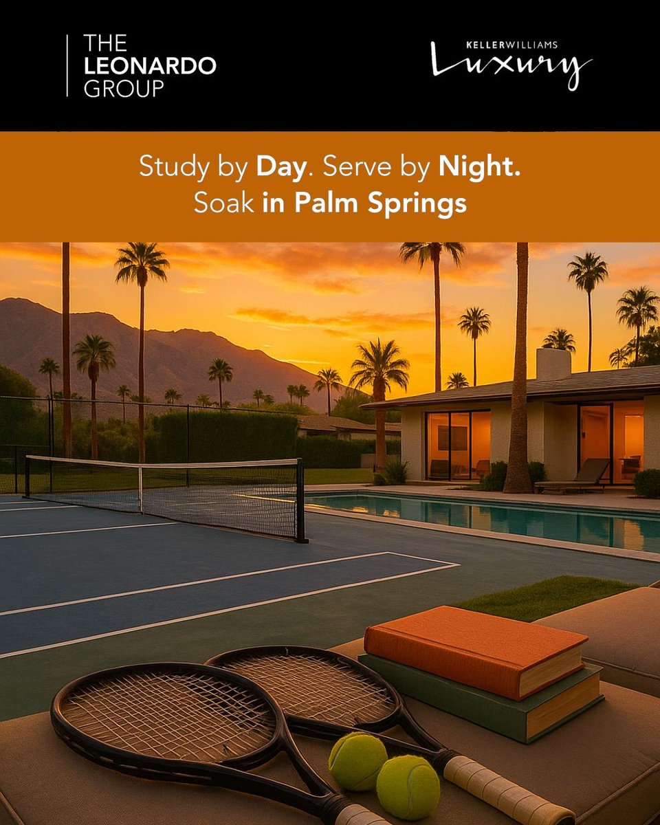 leonardoteam's tweet photo. 🎓 Back to Class by Day, 🎾 US Open by Night. Own a Palm Springs Pool This Fall 🌴💧- https://t.co/E2CaryX88o https://t.co/KNGfOutw4I