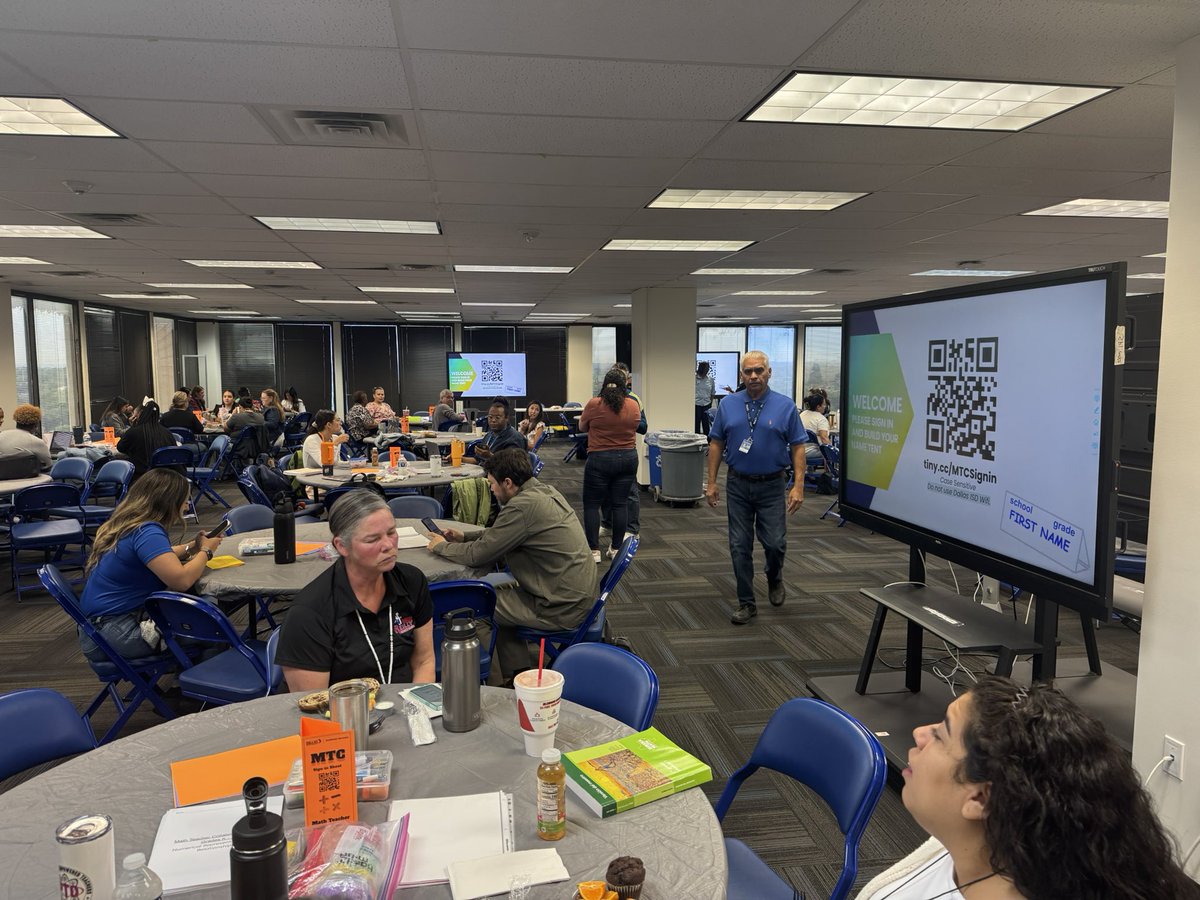 PMariaRoss's tweet photo. So proud of our Kindergarten and 1st Grade teachers for actively participating in their first Math Collaborative! Their dedication to student success shines through every step of the way. @KnightDISD @SoniaElenaJara1 #Leadinglikechampions https://t.co/g4Gi3FQaNG
