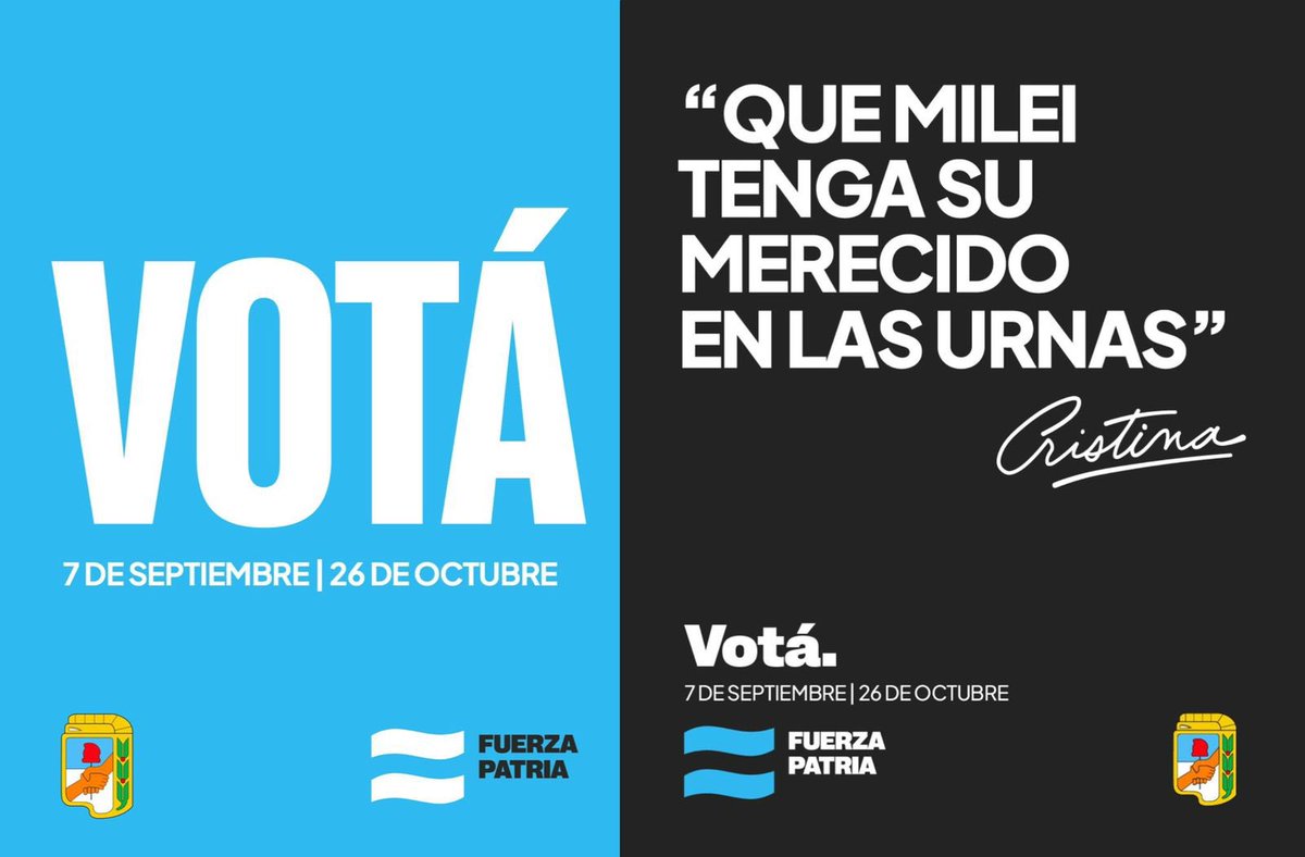 Juli_Strada's tweet image. Mañana, bonaerenses, a votar!

Que Milei tenga su merecido en las urnas.