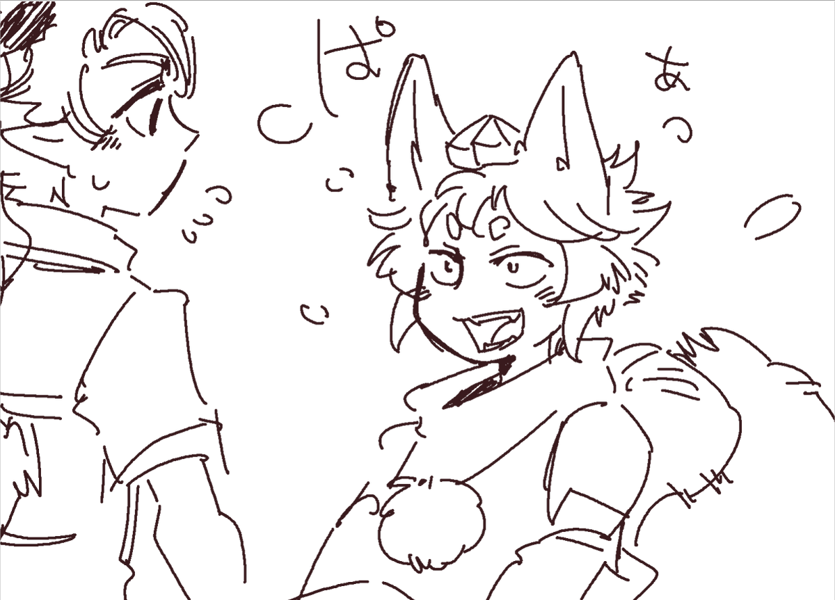 通話で描いた落描き
はたもみとラテンボ 
