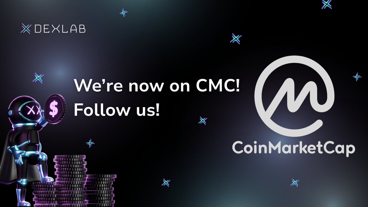 Dexlab_official's tweet photo. Yo Dexlab folks, we're now on CMC 🌐

Check us out + drop us a follow too! 🧬
➡️ https://t.co/GslQS6L5Wc