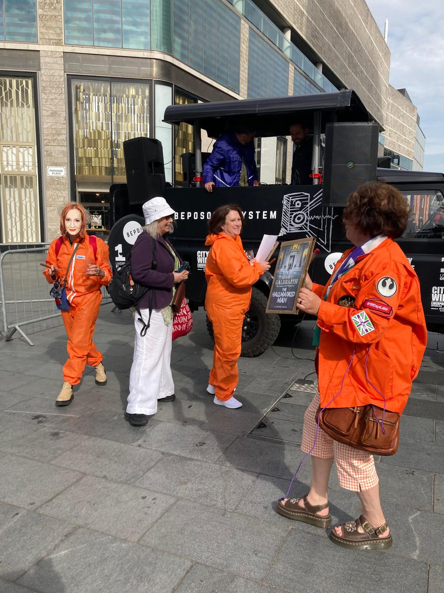 FemNorthern's tweet image. Getting the truck to the rocket.
#OffToMars
@jk_rowling
The truck drivers are aware of the Supreme Court ruling.