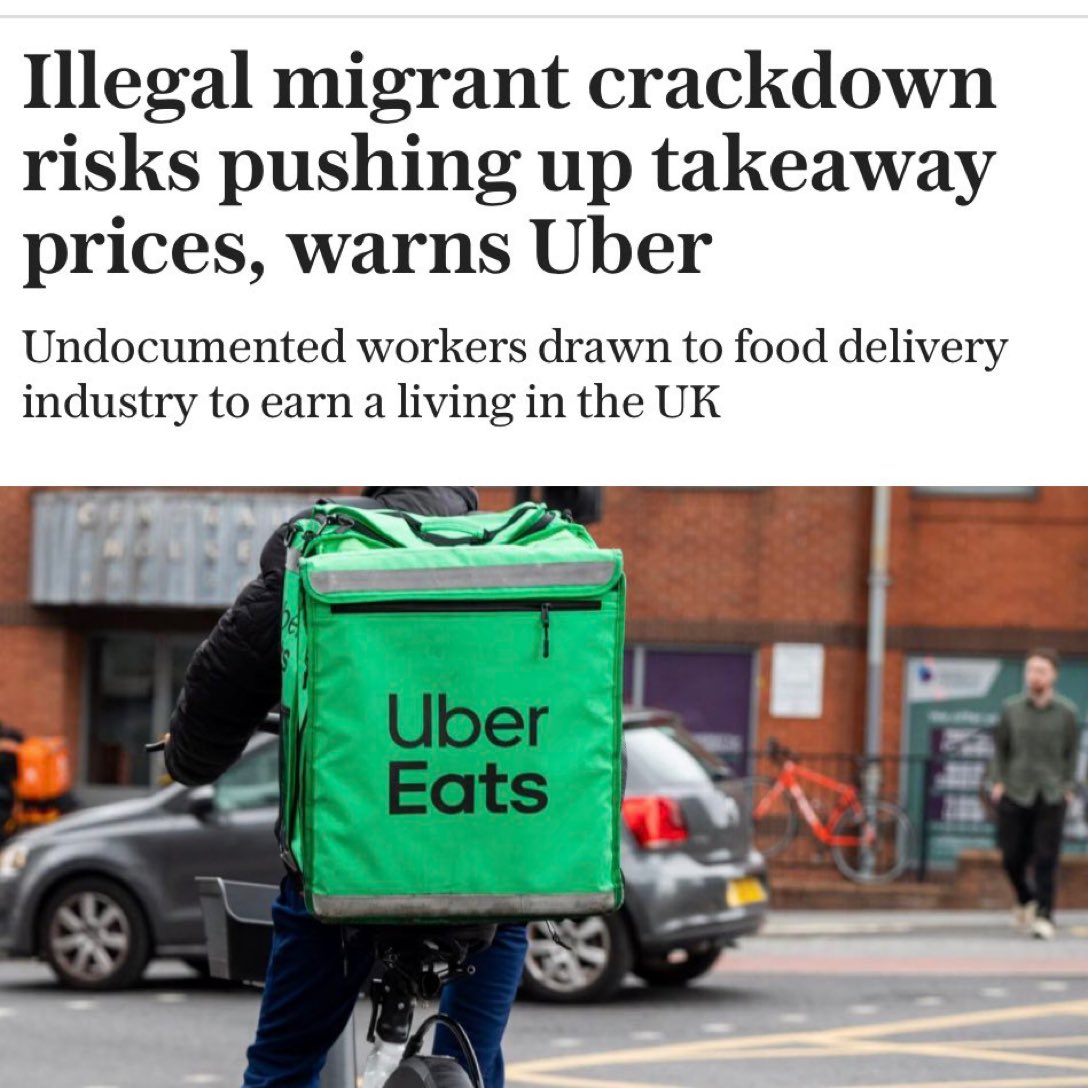 They’ve said it out loud.
I guess Uber wants illegals to work for them so they can keep their prices down by undercutting British workers.
DO NOT USE THESE COMPANIES
You are complicit in your own downfall.