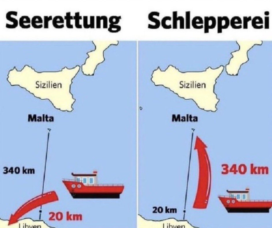 AmonKinsky (@amon_kinsky) on Twitter photo <a href="/PhilippTuermer/">Philipp Türmer</a> Seenotrettung ja - Menschenschlepperei nicht!
Und was Sea-Watch, Sea-Eye und andere NGO‘s im Mittelmeer treiben ist sicherlich keine Seenotrettung! <a href="/PhilippTuermer/">Philipp Türmer</a> Seenotrettung ja - Menschenschlepperei nicht!
Und was Sea-Watch, Sea-Eye und andere NGO‘s im Mittelmeer treiben ist sicherlich keine Seenotrettung!
