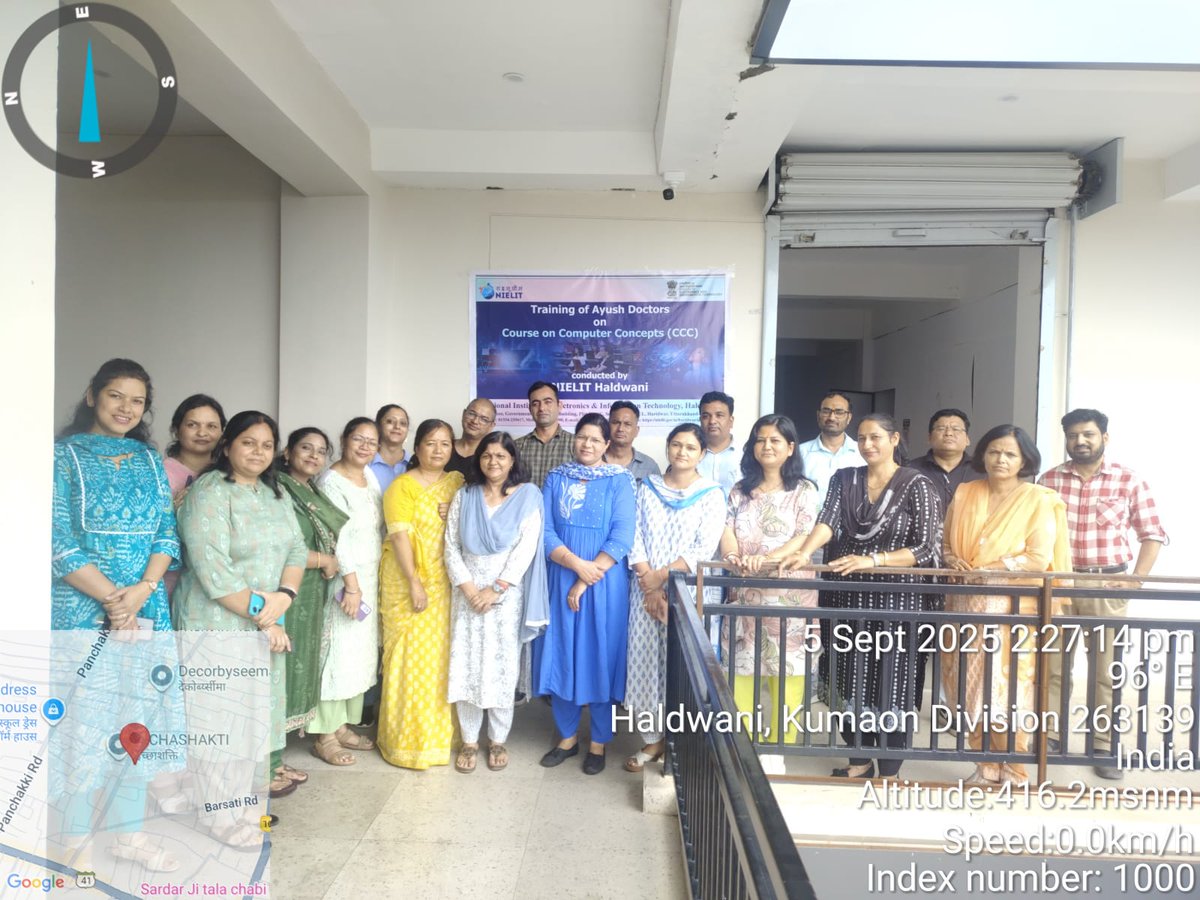 nielithdw's tweet photo. NIELIT Haridwar is conducting Course on Computer Concepts for AYUSH Doctors in Nanital district of Uttarakhand. Strengthening healthcare professionals with essential digital skills for better efficiency and service. https://t.co/ywBGJ8LLQJ