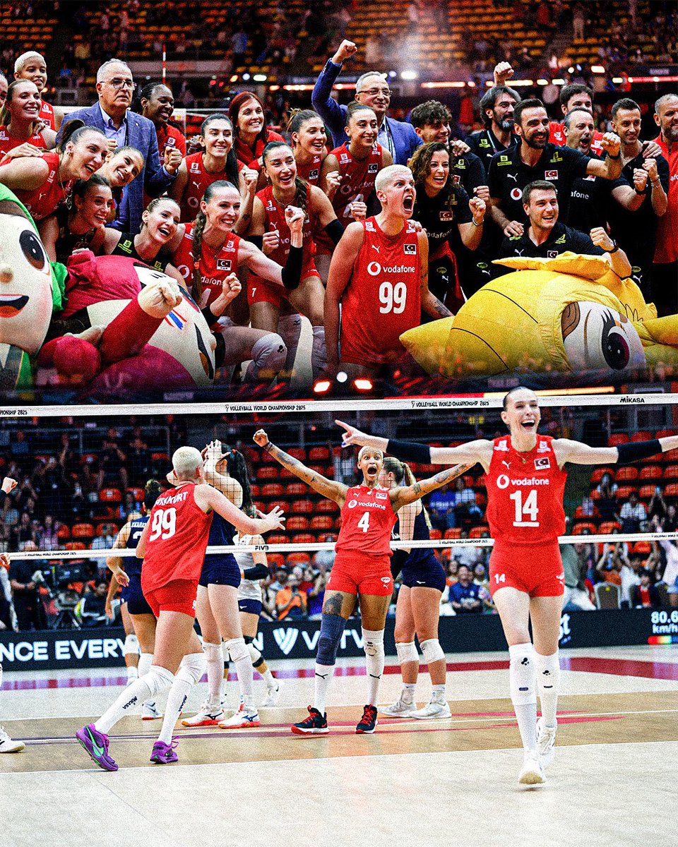 alimahir's tweet photo. Filenin Sultanları FİNALDE! 🏐🇹🇷

FIVB Dünya Şampiyonası yarı finalinde Japonya’yı 3-1 mağlup eden A Milli Kadın Voleybol Takımımızı yürekten kutluyorum.

Tarih yazmaya devam ediyorsunuz, sizinle gurur duyuyoruz! 🇹🇷

#FileninSultanları https://t.co/NIJmhj5dDq