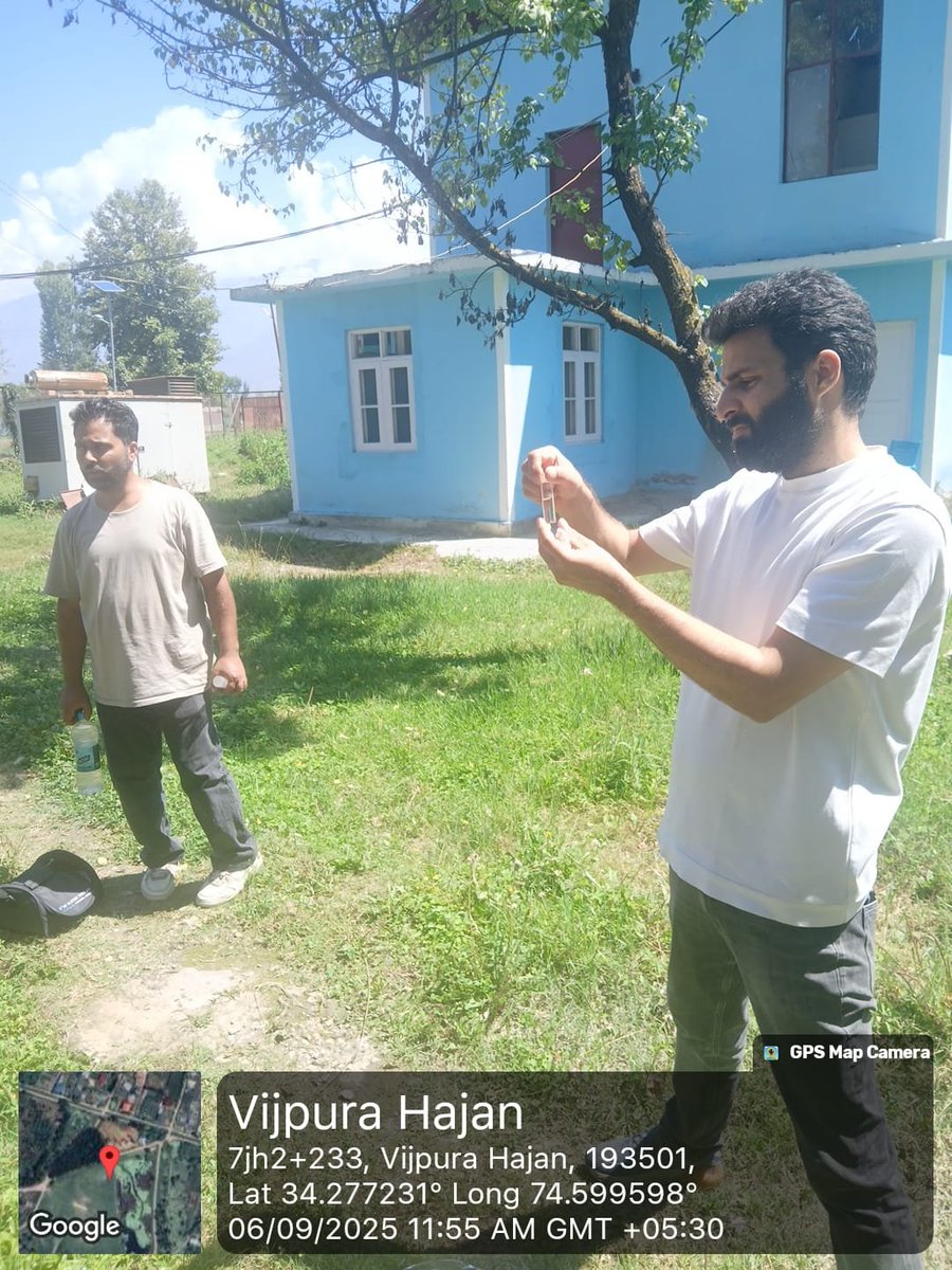 "Comprehensive testing of water  at various locations was conducted by SD Lab Sumbal to ensure safe &amp; quality drinking water for the public".
#JJM
#Waterforall.