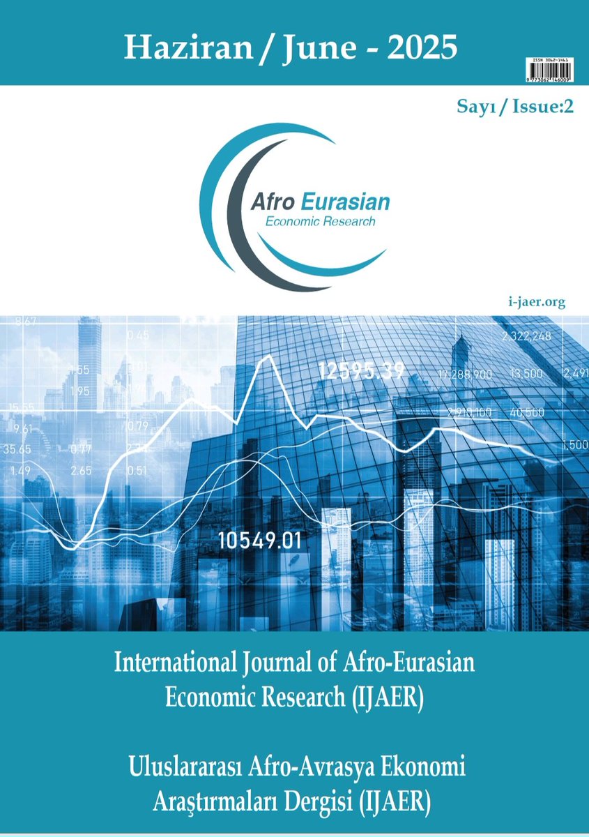 Uluslararası Afro-Avrasya Ekonomi Araştırmaları Dergisi ikinci sayısı yayımlandı.

Bu sayımızda emeği geçen yazarlarımıza, hakemlerimize ve bilim danışma kurulumuza teşekkür ederiz.

Dergimize aşağıdaki linkten erişebilirsiniz, keyifli okumalar dileriz. 

i-jaer.org/tr/#archive