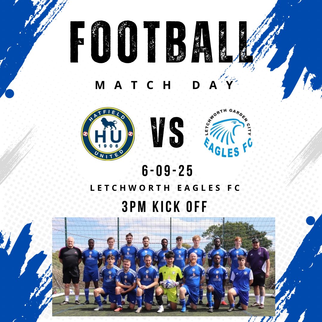 This afternoon we make the short trip up the A1 to play Letchworth ⚽️⚽️