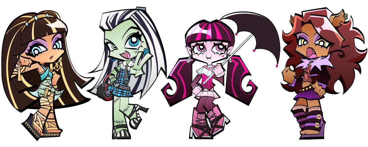 tmatosamwich's tweet photo. my cf21 monster high so far!! lagoona, ghoulia, and abbey  belum ku color...im a slow ass artist 💔 (kehambat semester pendek) https://t.co/Si7oKiMHXd