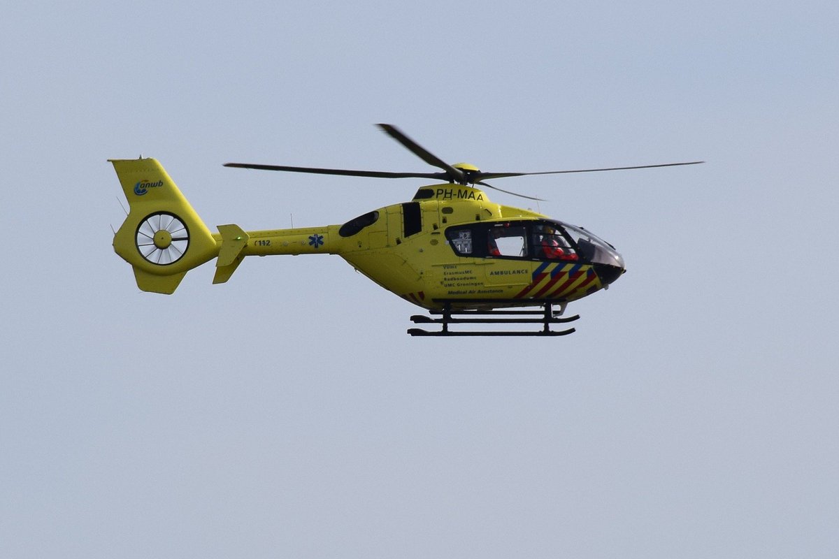 Traumaheli naar zwaar ongeval in Volendam