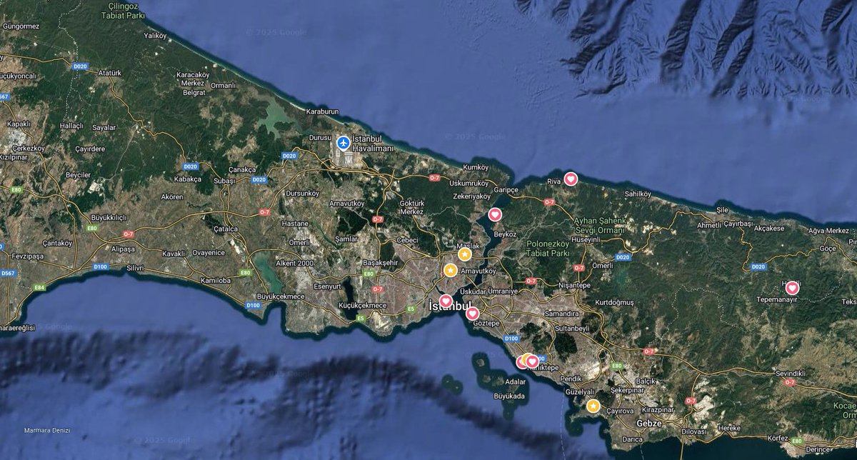 İstanbul'un Avrupa yakasında ormanlık kalmamış.  Neyse bina daha önemli