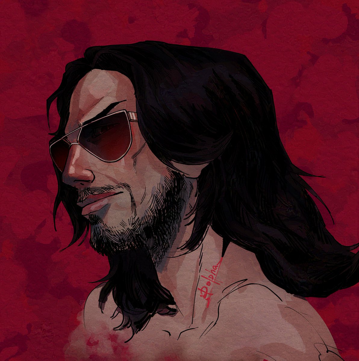 hello. #johnnysilverhand #cyberpunk2077