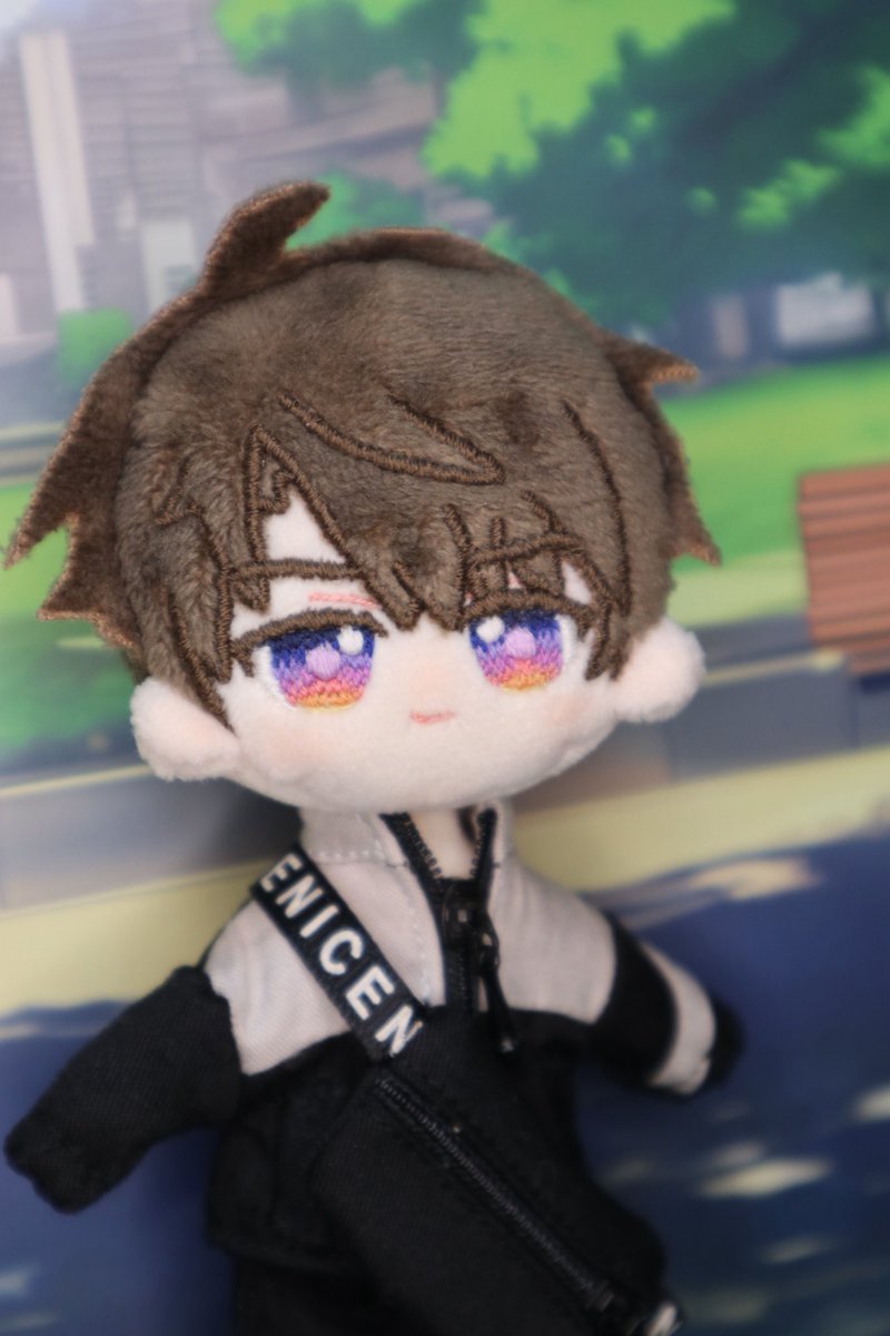 ゆ*⭕様 自作ぬいぐるみ　15cm 犬　骨あり ✿JPGO二次入金✿小雪天二販 10cm骨あり 刺繍無属性ぬいぐるみ