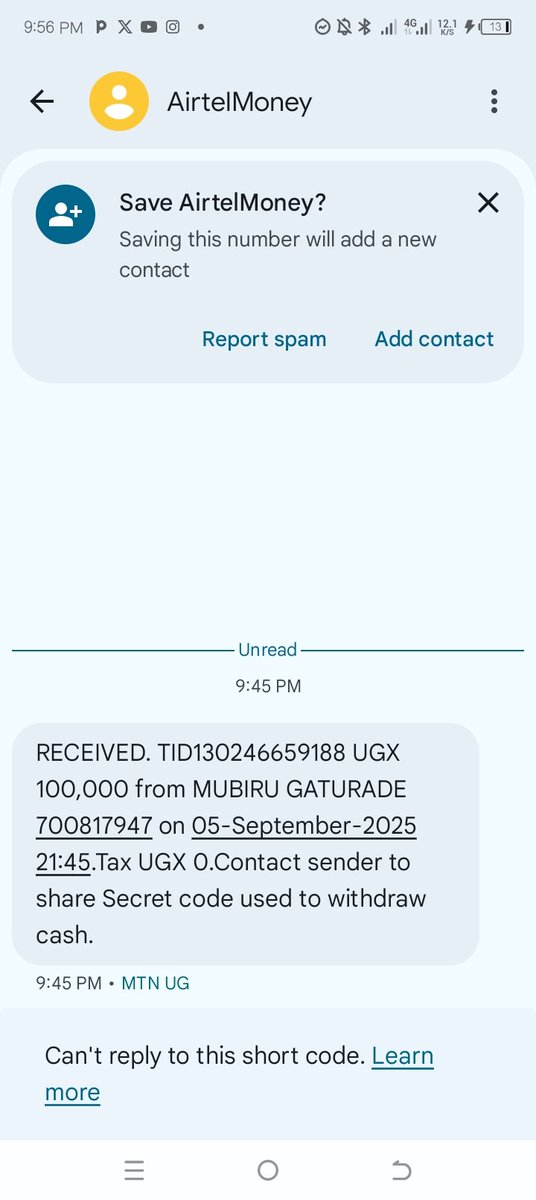 BeatriceAyat's tweet photo. @airtelmoneyug its not reflecting on my MM how do I get it https://t.co/u4eZLPlXzf