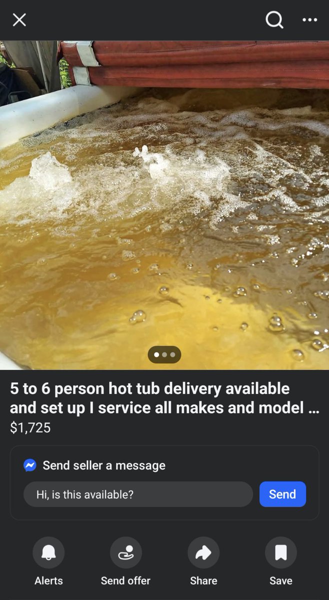 Anyone looking for a vat of hot piss? FB Marketplace got you 👍🏻