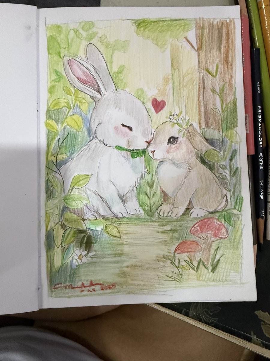 MarikitTala's tweet photo. I am back with colored pencils!! https://t.co/8Rz9Qjfcu9