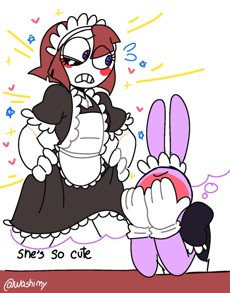 Washimy3456's tweet photo. 💜"Now I can only imagine you."💜
(Jax no longer dares to look at Pomni.)
#funnybunny https://t.co/Ms6wyvcA4b