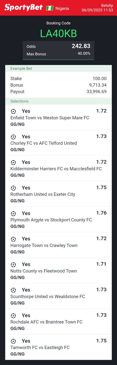 Chidex (@chiz_ice) on Twitter photo FIRST HALF OVER 0.5
300+ ODDS UBNVW0
GOAL GOAL
200+ ODDS LA40KB
ALL START BY 3PM
â
ïžðð
<a href="/Kingkuti_/">ð Daddy Fernandes ð ð³ð¬ð²ðœðšðŠ</a> <a href="/Lexybabs/">Lexybabs</a> <a href="/jeffre__/">ððððð¥ð ðïžð</a> <a href="/plutostats/">Pluto ðª</a> <a href="/TonyTon18203537/">TeeBoy</a> <a href="/Tee4real_/">Prynzz Teehð«ðâœð</a> <a href="/EmyAdooh/">Emy_Gcakes</a> <a href="/Ekitipikin/">Mayor Of Ekiti</a> <a href="/Joshkin48/">Joshkin</a> <a href="/LouieDi13/">B I G L O U I E ð«µðŸ</a> FIRST HALF OVER 0.5
300+ ODDS UBNVW0
GOAL GOAL
200+ ODDS LA40KB
ALL START BY 3PM
â
ïžðð
<a href="/Kingkuti_/">ð Daddy Fernandes ð ð³ð¬ð²ðœðšðŠ</a> <a href="/Lexybabs/">Lexybabs</a> <a href="/jeffre__/">ððððð¥ð ðïžð</a> <a href="/plutostats/">Pluto ðª</a> <a href="/TonyTon18203537/">TeeBoy</a> <a href="/Tee4real_/">Prynzz Teehð«ðâœð</a> <a href="/EmyAdooh/">Emy_Gcakes</a> <a href="/Ekitipikin/">Mayor Of Ekiti</a> <a href="/Joshkin48/">Joshkin</a> <a href="/LouieDi13/">B I G L O U I E ð«µðŸ</a>