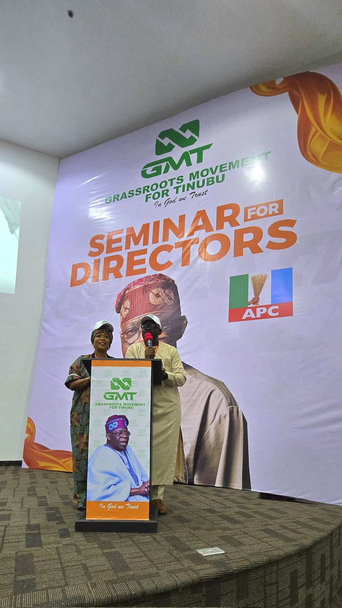Introduction of Directors &amp; Welcoming address by the Master of Ceremony
Hon., Ladi Balogun, Director, Moblization &amp; Hon,Kenny Saint Brown, Dep. Director,Media &amp; Publicity, GMT

#GMTDirectorsMeet
#Tinubu2027 

<a href="/GMTNigeria/">Grassroots Movement for Tinubu</a> 
@kennysaintbrown_official