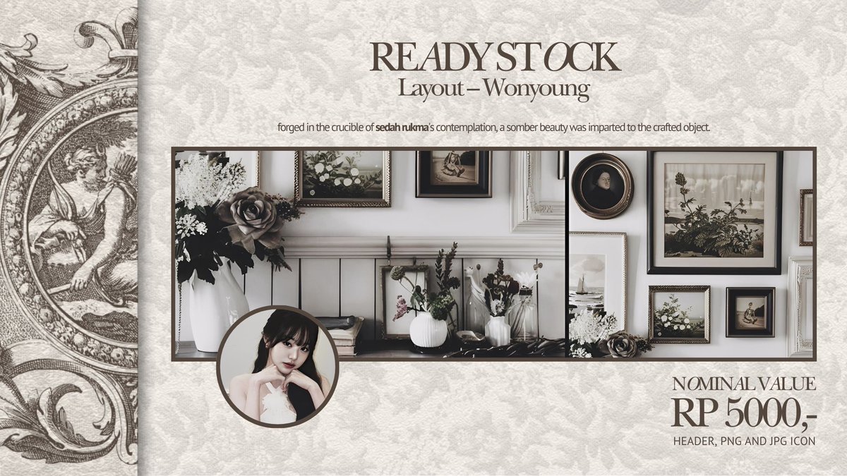 Help rt/repost? Thank you!

New drop 5 layout - Wonyoung, priced at RP 5,000,-/each includes png and jpg icon. Don’t hesitate to knock my DM if you’re interested.

#zonauang #zonajajan