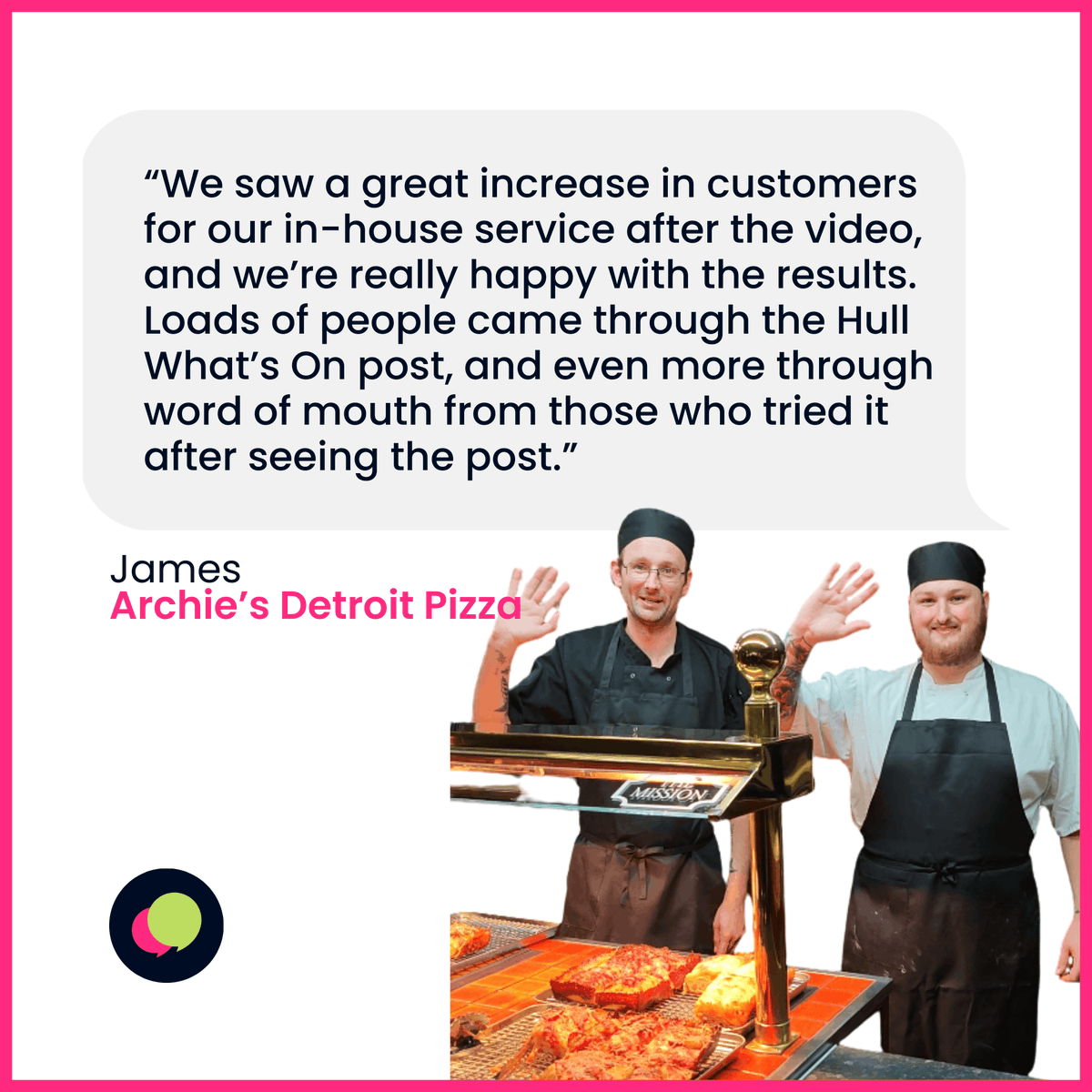 davidbushnell's tweet photo. 370k+ views in just under three weeks — and this is the feedback we’ve had from Archie’s after their campaign. We think it speaks for itself! 😉 https://t.co/RZBt7luthh