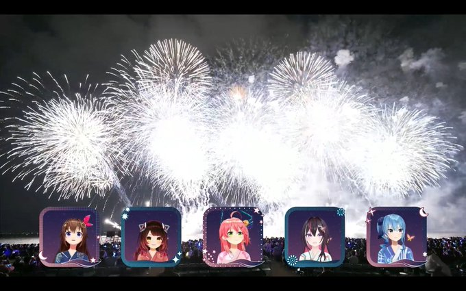 ラストスパート夜空が真っ白に輝いて凄かった

 #ホロ花火 