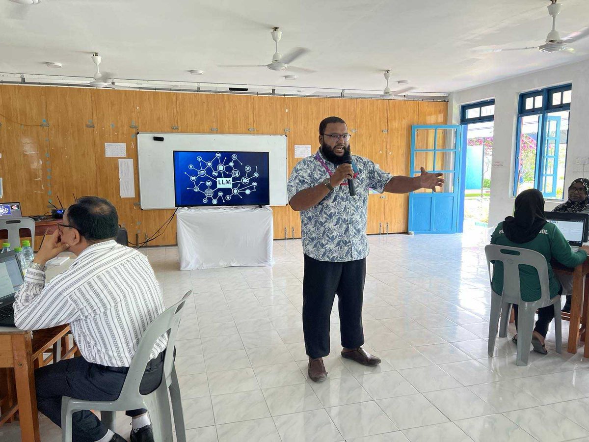 Today, CEO <a href="/MohamedXylam/">Xylam</a> led a Professional Development Session on Artificial Intelligence in Education at Sh Bilehfahi School. These sessions are pary of our CSR initiative to enhance public understanding of Artificial Intelligence.
