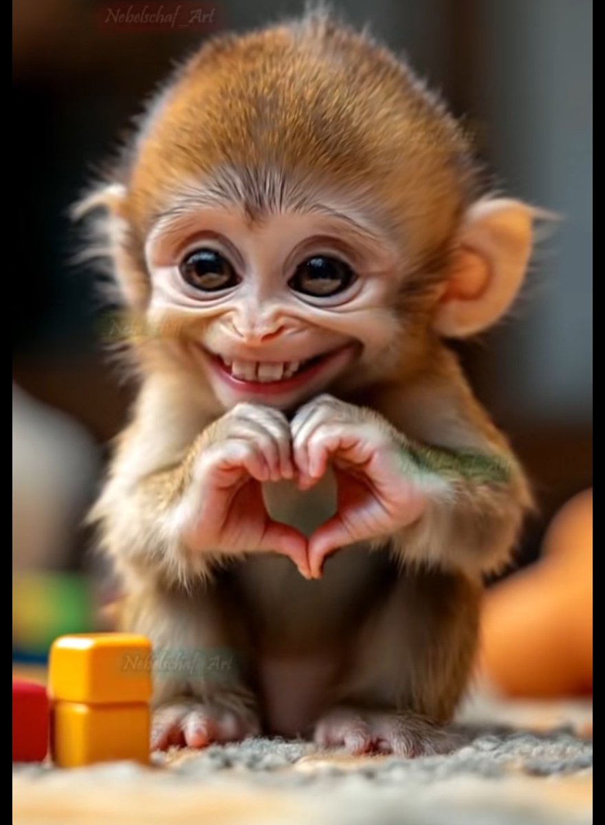 Ow, dit is wel een apart aapje.🙄😱