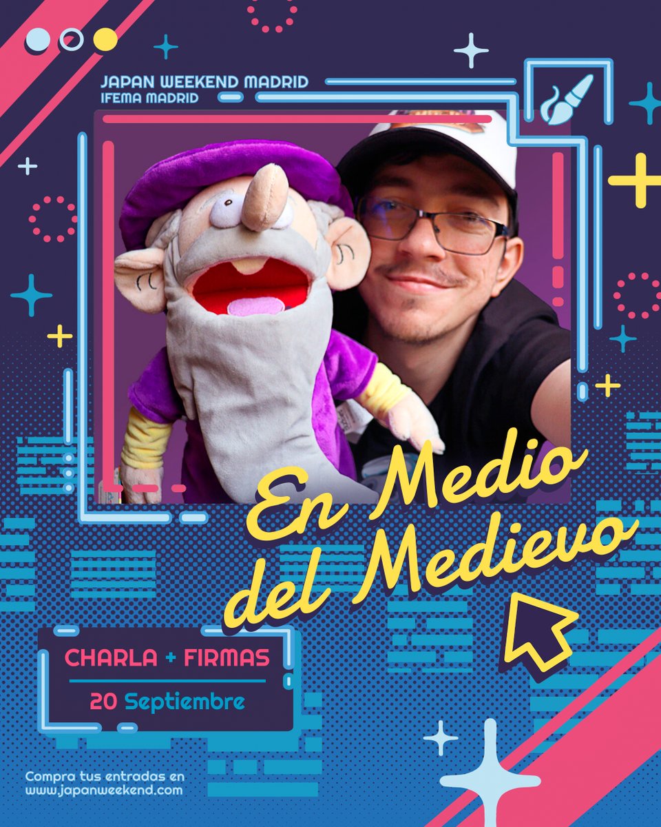 EL 20 DE SEPTIEMBRE ESTARÉ EN LA JAPAN WEEEKEEEND!!

📅 Estaré de 14h a 16h en el stand de creadores con el libro y merchan 

‼️ Y  A LAS 17.00H haré una charla con varios actores de voz de la serie Y PROYECTAREMOS... EL EPISODIO 3!!! AAAAAAAAAAAAAAAAAAAAAAAAAAAAAH