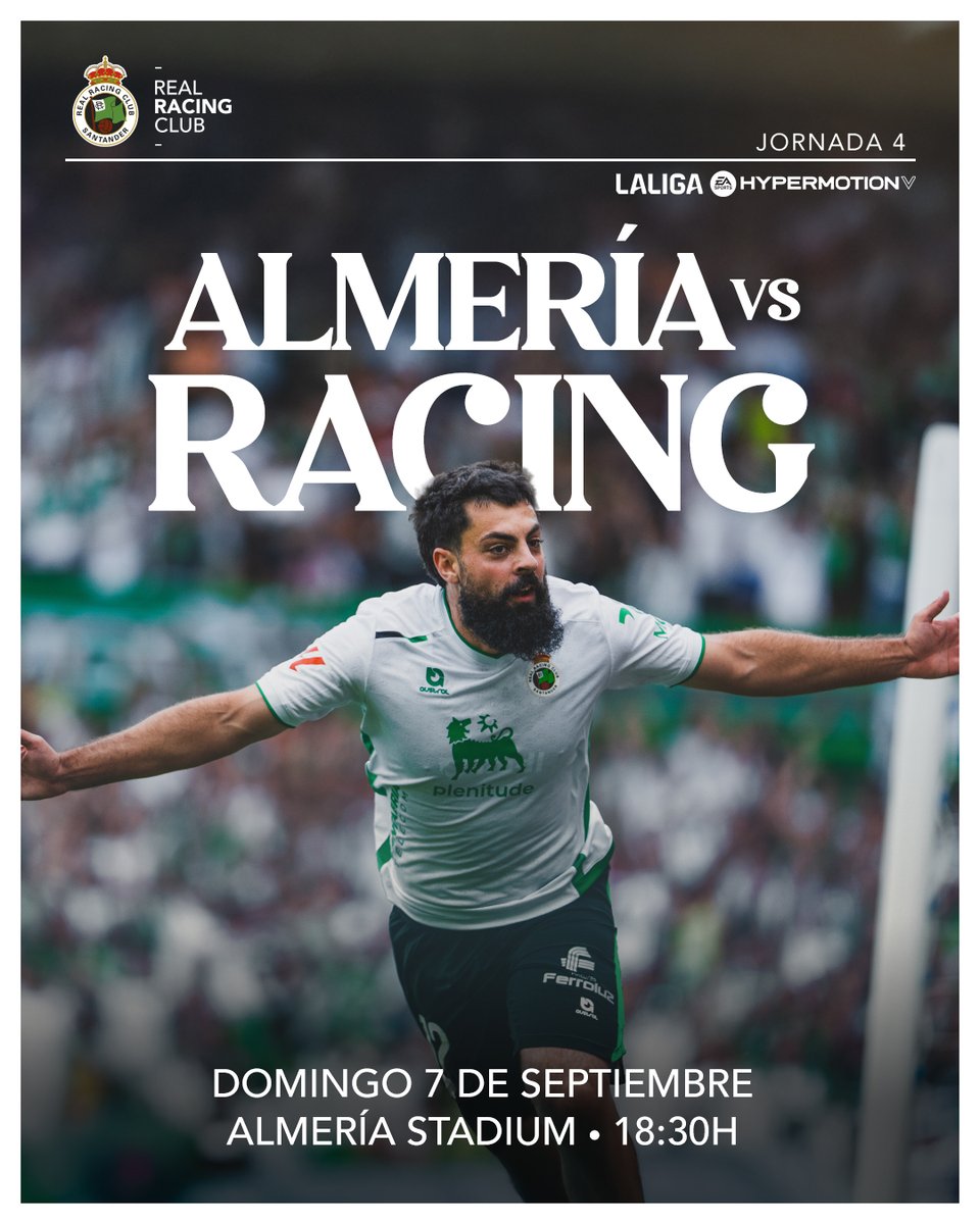 ⚔️ ¡Buenos días, racinguistas! Cuarto #MatchDay de la temporada

🆚 <a href="/U_D_Almeria/">UD Almería</a> 
⏱️ 18:30 horas
🏟️ UD Almería Stadium
📺 #LaLigaHypermotion TV

#AlmeríaRacing