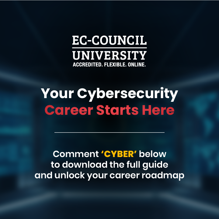 EC_Council_Univ's tweet photo. Comment ‘CYBER’ and we will DM you the full guide 👉
With this guide, you can double Your Cybersecurity Earning Power by 2X

#Cybersecurity #Infosec #TechCareers #CybersecurityEducation #EthicalHacking #CyberAwareness #InformationSecurity #CybersecurityCareers #CybersecurityGuide https://t.co/rQVa3nNxCe
