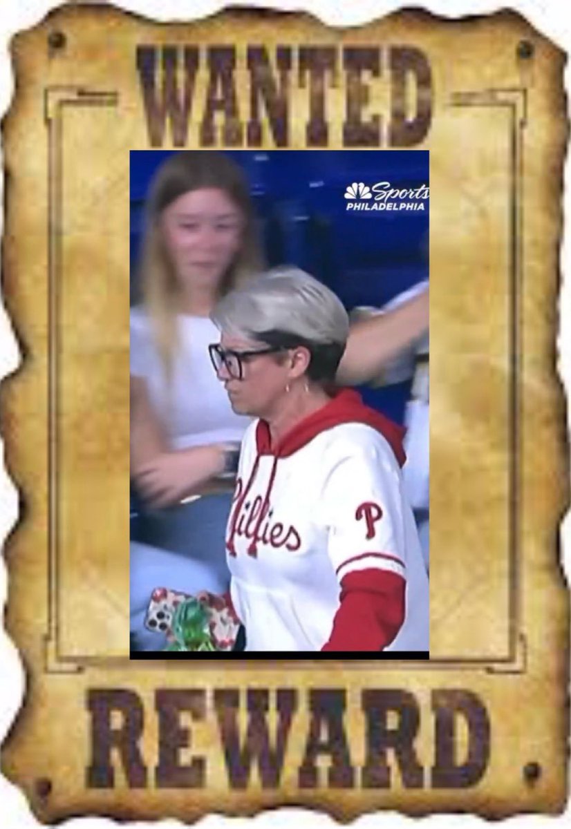 🔥INHUMAN: For those of you that don’t know, last night at a Phillies baseball game, a father caught a home run ball and gave it to his young son.

This woman berated the man AND small child into giving her the ball. 

It was sick.

Help me identify her. Let’s change her life.