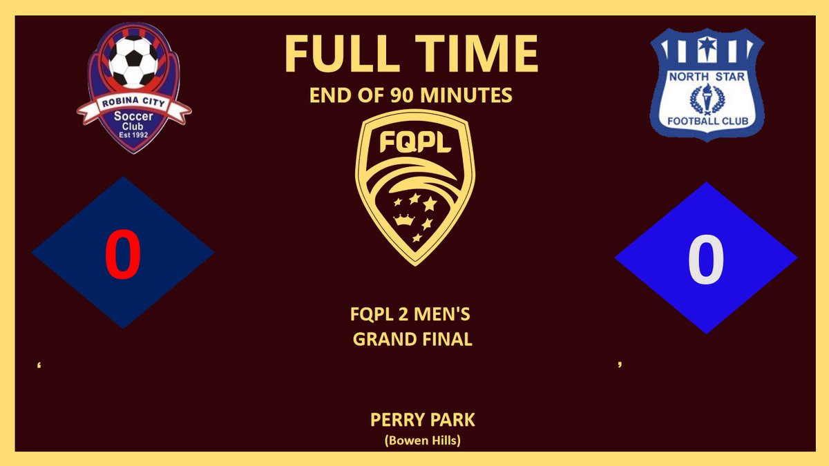 BNEFootball's tweet photo. FT| Extra Time required in the 2025 #FQPL2 Men's Grand Final. https://t.co/VrmCO7sKbZ
