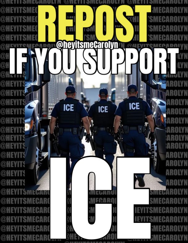 I SUPPORT ICE💯