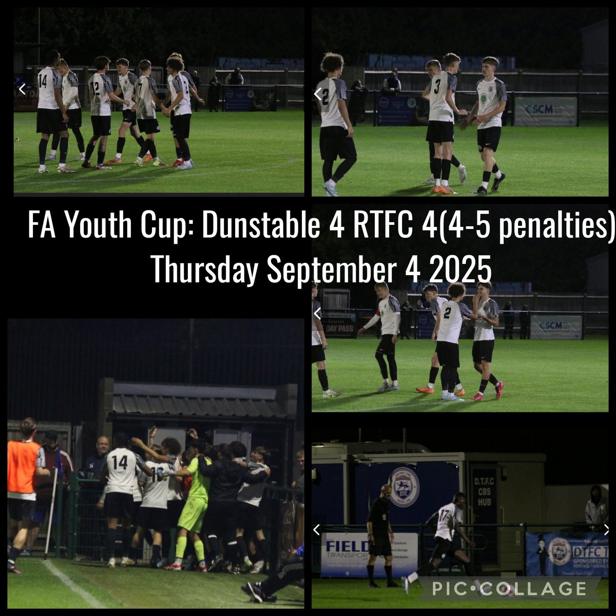 An epic night for our <a href="/RTFC_U18/">Royston Town FC Under 18s</a> in the FA Youth Cup Vs <a href="/DunstableTownFC/">Dunstable</a> 

Brilliant photos by Amelia Ratcliffe capturing the comeback, penalty shootout and 'scenes'  with the win!

Shout-out also to the TEAM behind the TEAM.

<a href="/EnglandFootball/">England Football</a> 

#TEAM #InTheHat #Memories