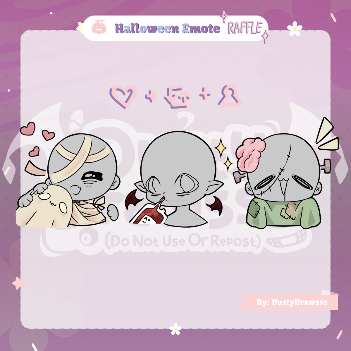 Calling all Vtubers~!🧠💚
Hosting a Halloween Emote art raffle, winners will be examples for my VGen (˶ˆᗜˆ˵)<3!

Rules:
♡ Like, retweet &amp; Follow
♡ Comment your png
♡ Ends in 48h