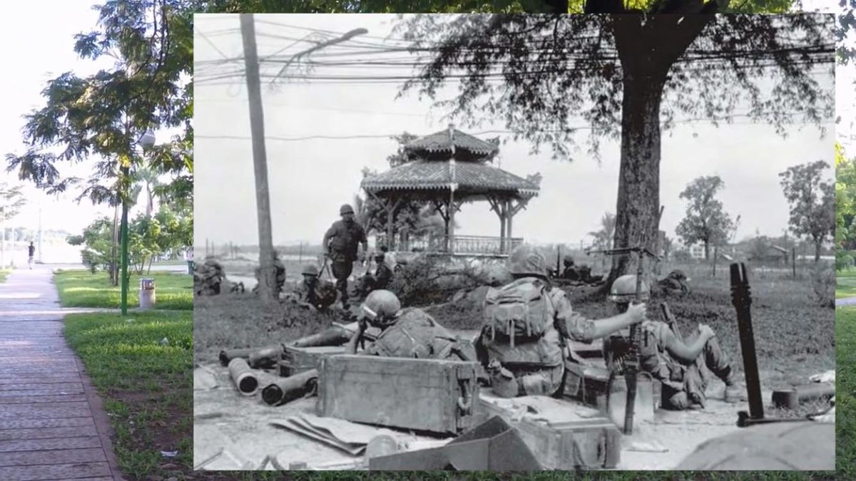 MalayaSingapore's tweet photo. Long🧵 The #BattleOfThongTuGate ⚔️ 
After arriving at the #MACV compound in Hue, Captain Meadows and Golf 2/5 #Marines were under orders to relieve the #ARVN command post 3 km away in NE corner of the Citadel, a suicide mission.
Time 16:10 31 January 1968
#BattleOfHue #VietnamWar https://t.co/V3qkT3lv30