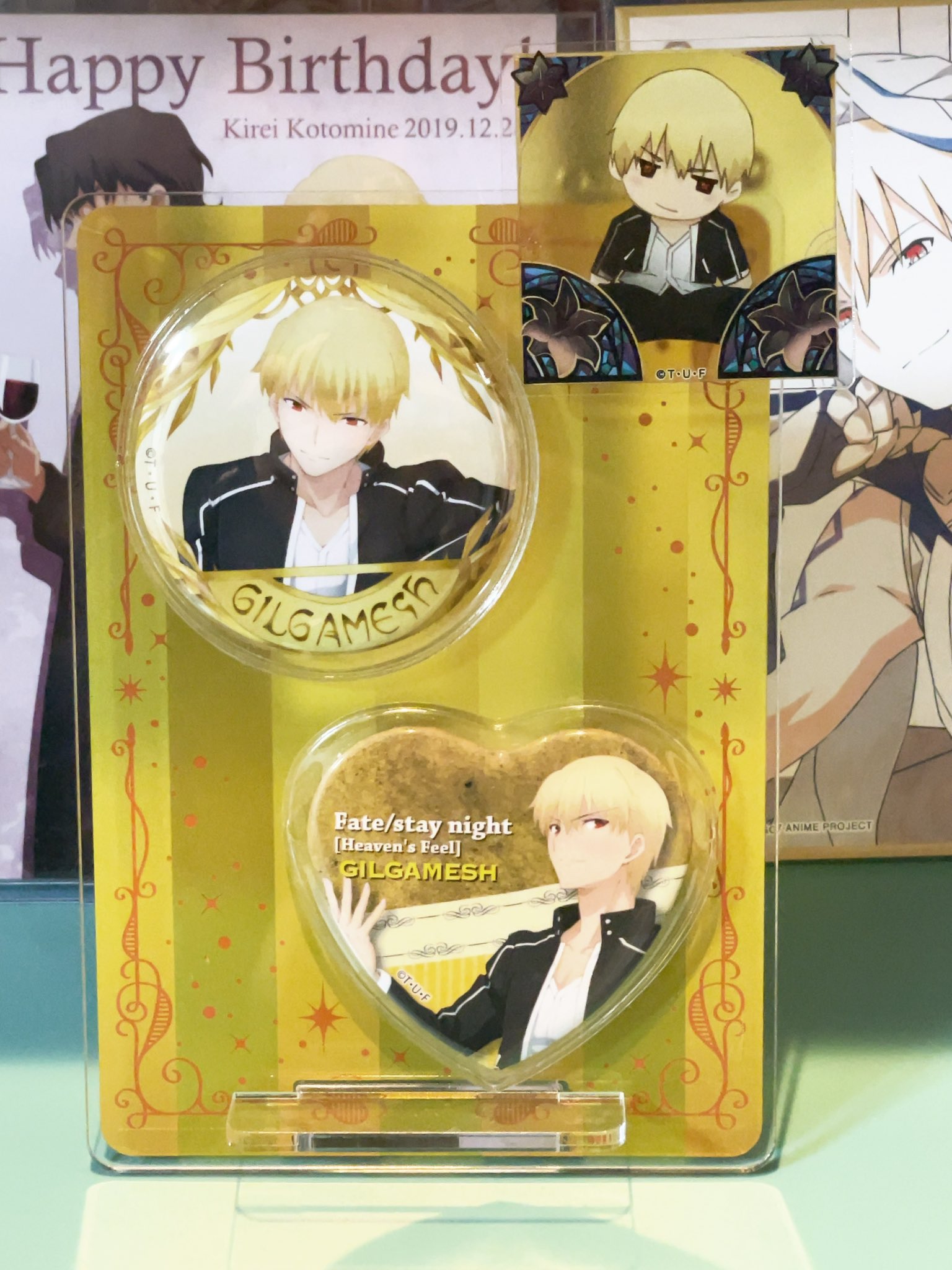 Fate stay night ufotable ギルガメッシュ　缶バッジ Fate ufotable 限定 壁面缶バッジ ギルガメッシュ