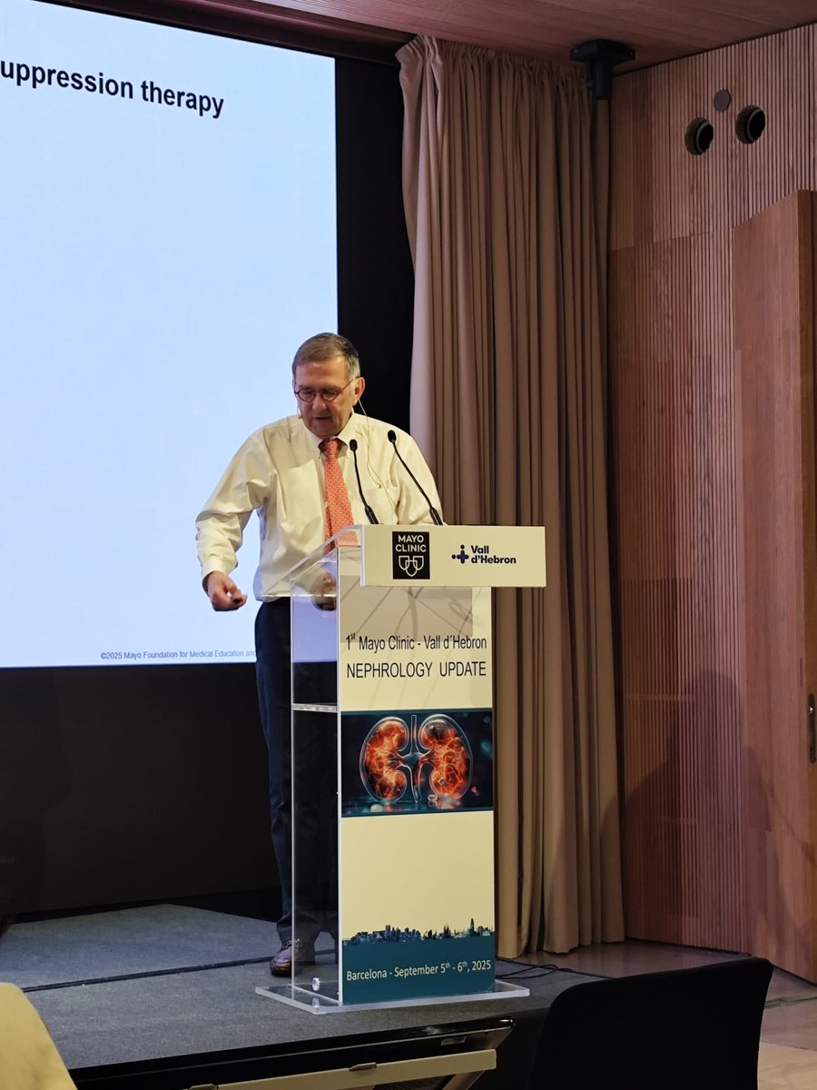 nefrocat's tweet photo. 🏥Últim dia de la 1st Mayo Clinic - Vall d’Hebron NEPHROLOGY UPDATE!
Avui: Update in Glomerular Diseases amb experts en nefrologia de referència mundial.
#NephrologyUpdate #MayoClinic #VallHebron https://t.co/q5ATqXLUPs
