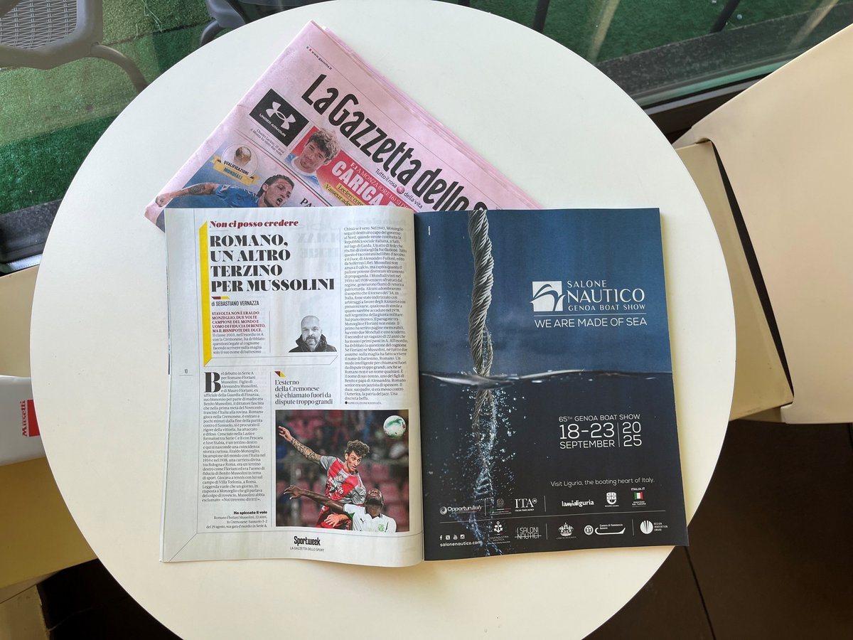 Su <a href="/SW_SportWeek/">SW SportWeek</a> si parla de "Il terzino e il Duce".  Per citare <a href="/SebVernazza/">Sebastiano Vernazza</a>... non ci posso credere!!!