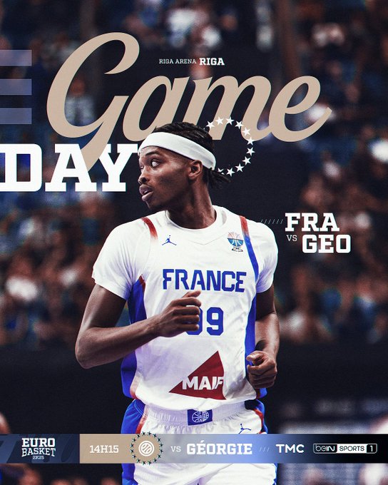 1/8 de finale de l'EuroBasket pour les Bleus face à la Géorgie.