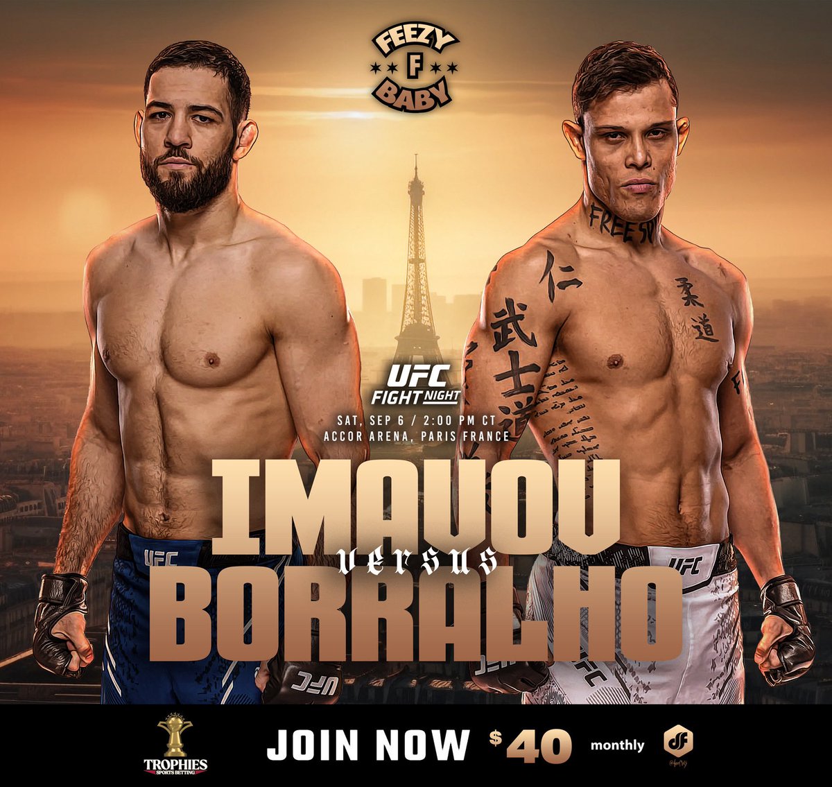 FeezyFbaby_'s tweet image. P-P-P-Parisssss 🇫🇷 

WANT MY FULL CARD? 

150 Likes 150 Retweets to UNLOCK 🔓 

 #UFCParis