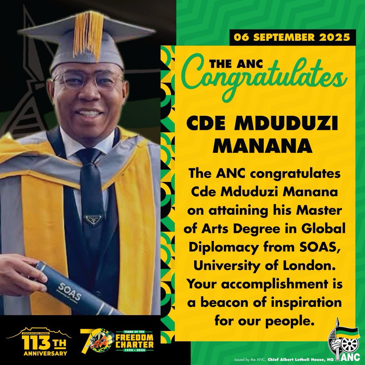 ANC SECRETARY GENERAL | Fikile Mbalula tweet media