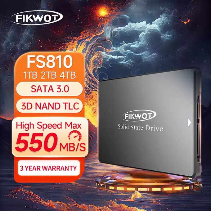 Fikwot FS810 2.5インチ SATA SSD 4TB TLC 【¥16,756】-アリエク特価アラート