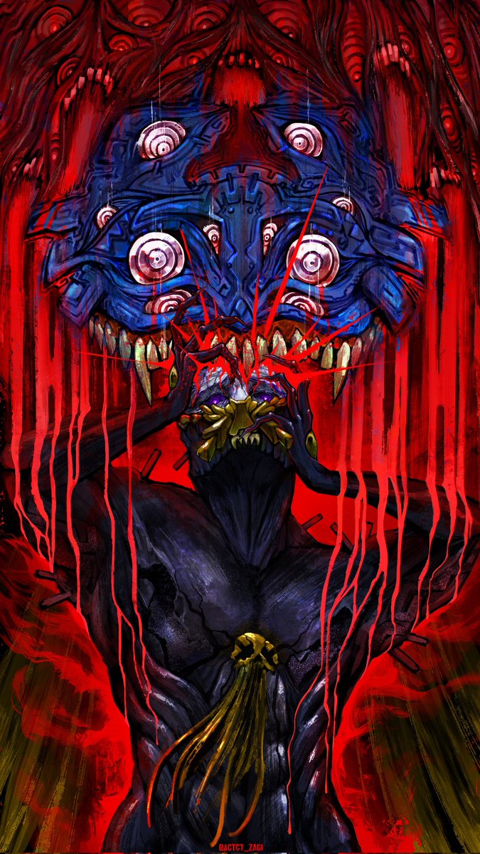 「【Terror of Terrors】 恐怖の帝王が恐れていたのは、 恐怖の帝王」|ザギザギ/ZAGIZAGIのイラスト