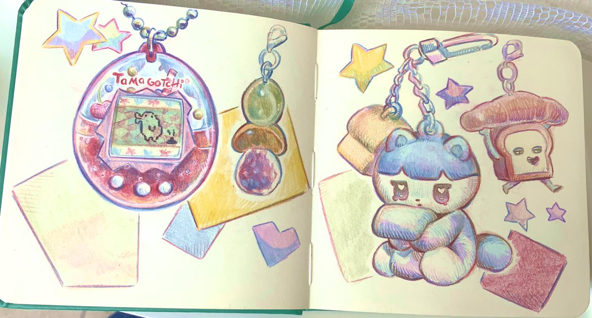 Sketchbook+color pencils